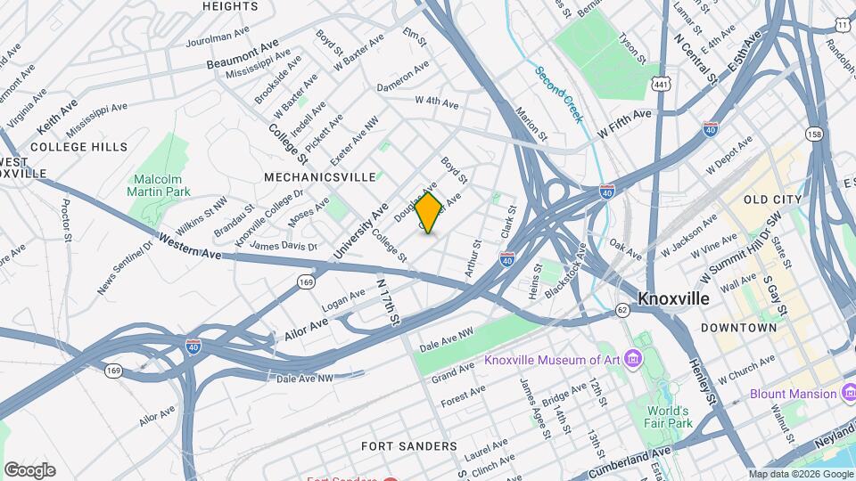 229 Deaderick Ave Map and Location Details