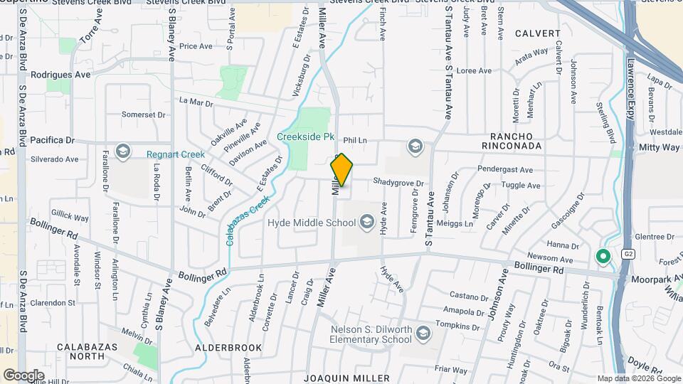 834 Miller Ave Map and Location Details