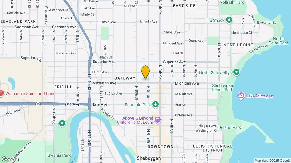 908 Michigan Ave Mapa y Detalles de la Ubicación