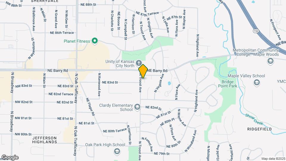 8308 N Barclay Cir Map and Location Details