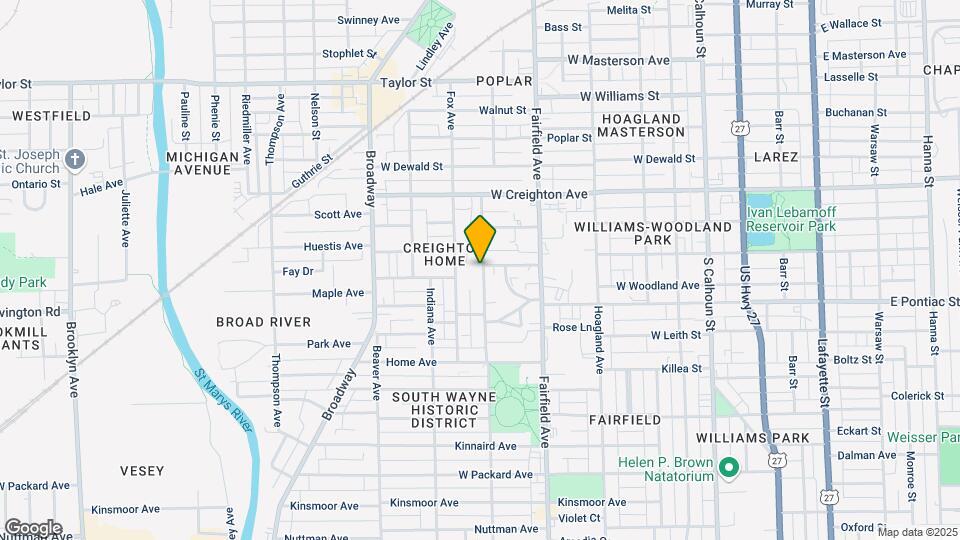 2512 S Wayne Ave Map and Location Details