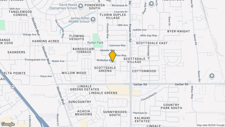 7721 McClintock Way Map and Location Details