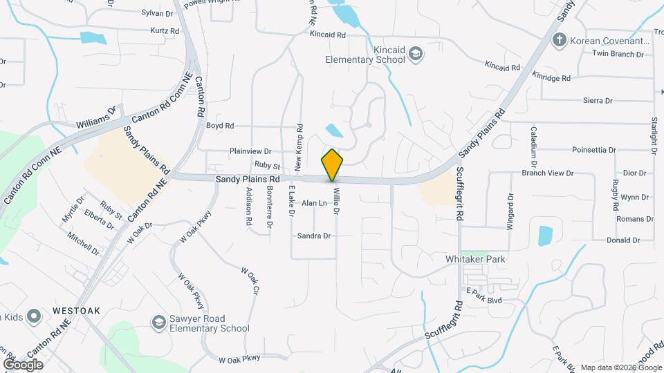 1808 Sandy Plains Rd Map and Location Details