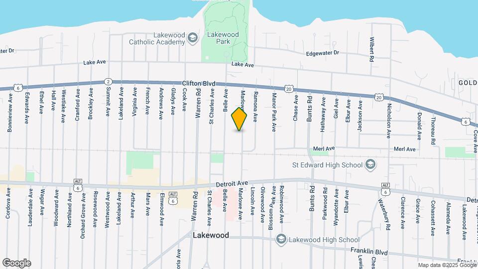 1286 Marlowe Ave, Unit 2 Map and Location Details