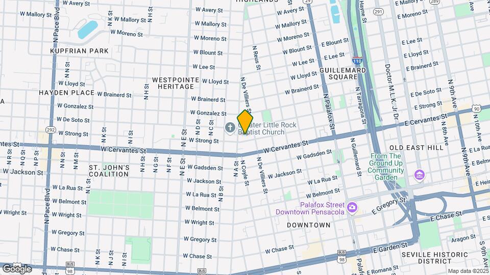 518 W Strong St Map and Location Details