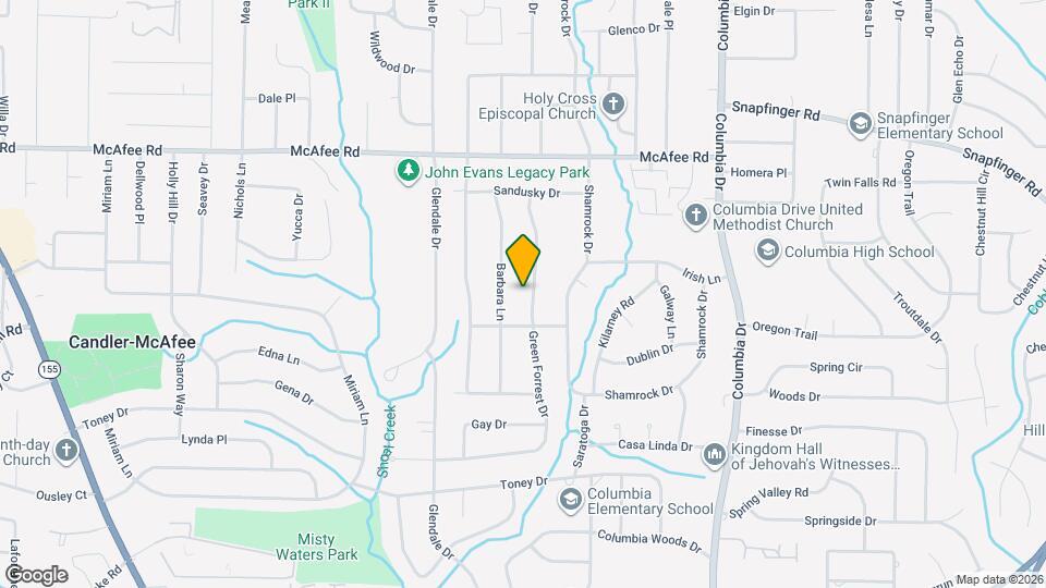 2145 Green Forrest Dr Map and Location Details