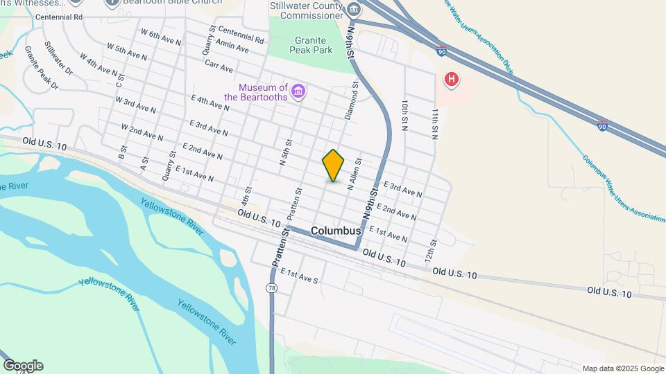 708 E 2nd Ave N Map and Location Details