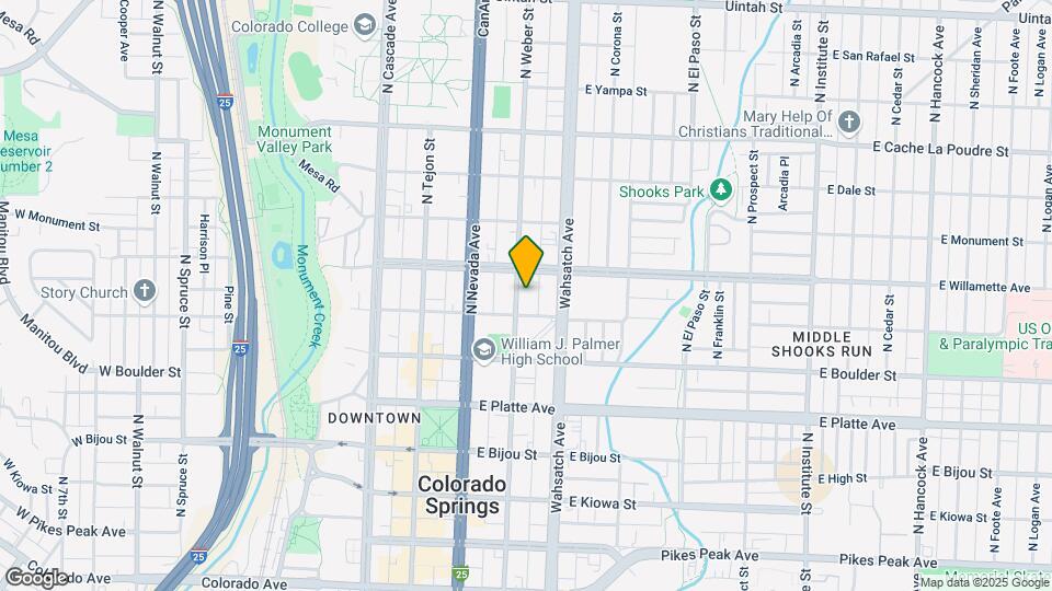 515 N Weber St Map and Location Details