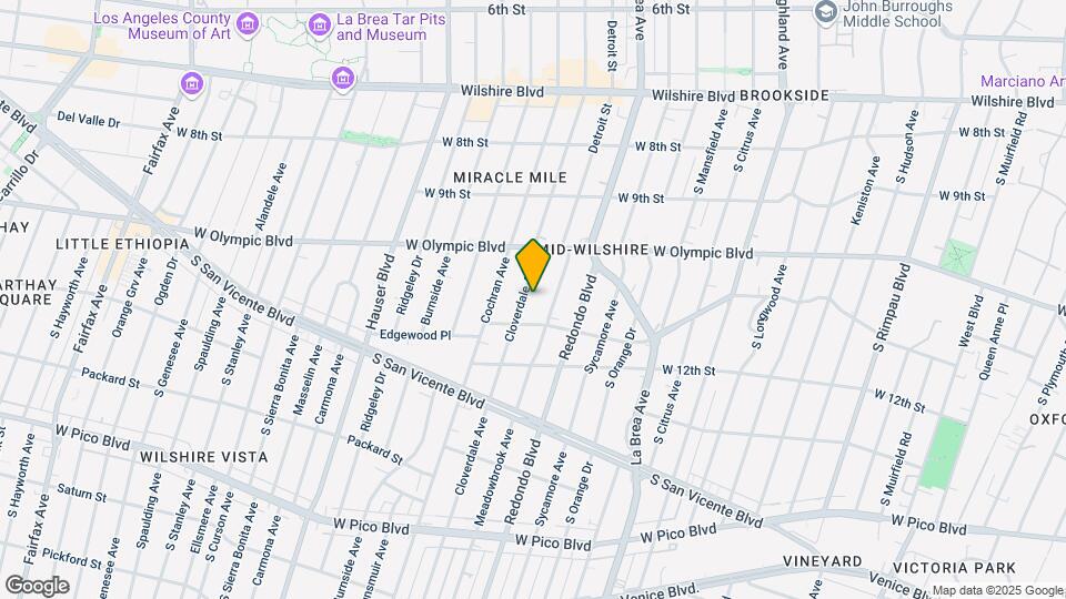 1054 S Cloverdale Ave Map and Location Details