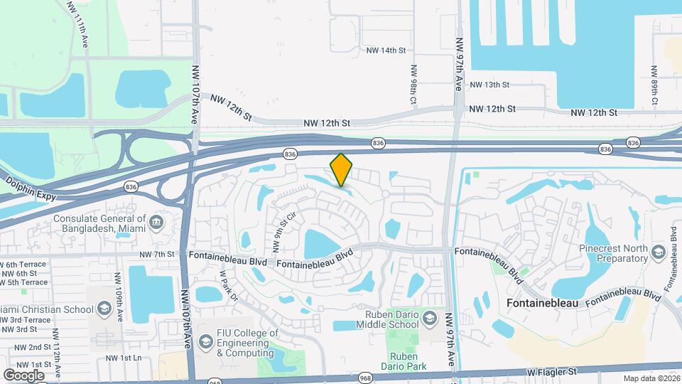 10145 NW 9th St Map and Location Details