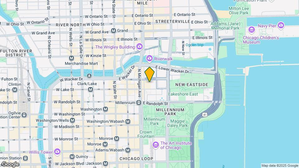 205 N Michigan Ave Map and Location Details