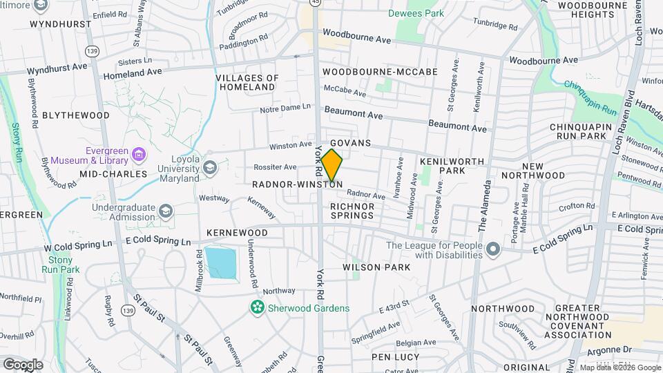 510 Radnor Ave Map and Location Details