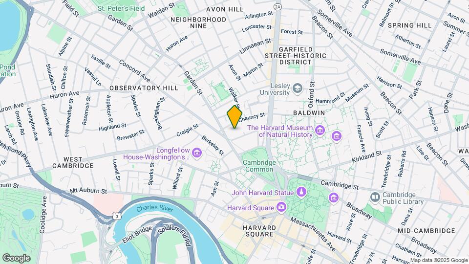 5 Follen St Mapa y Detalles de la Ubicación
