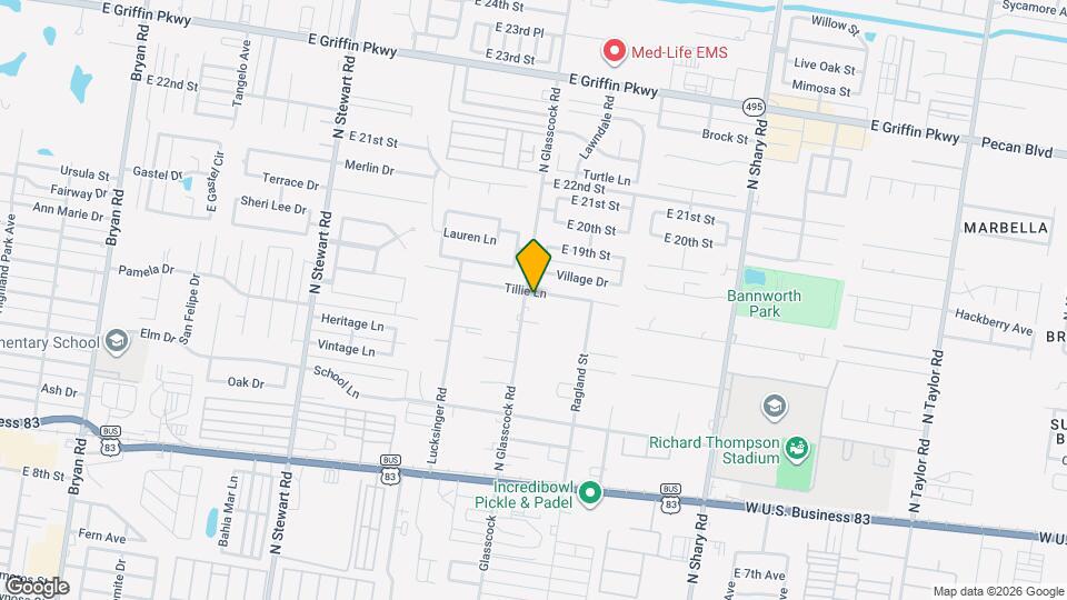 1414 N Glasscock Rd Map and Location Details