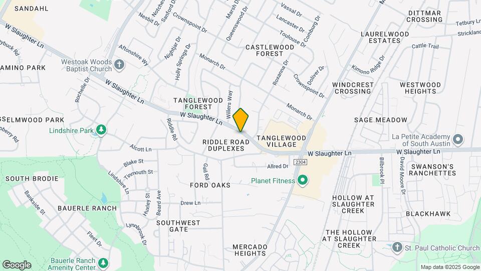 2407 W Slaughter Ln Map and Location Details