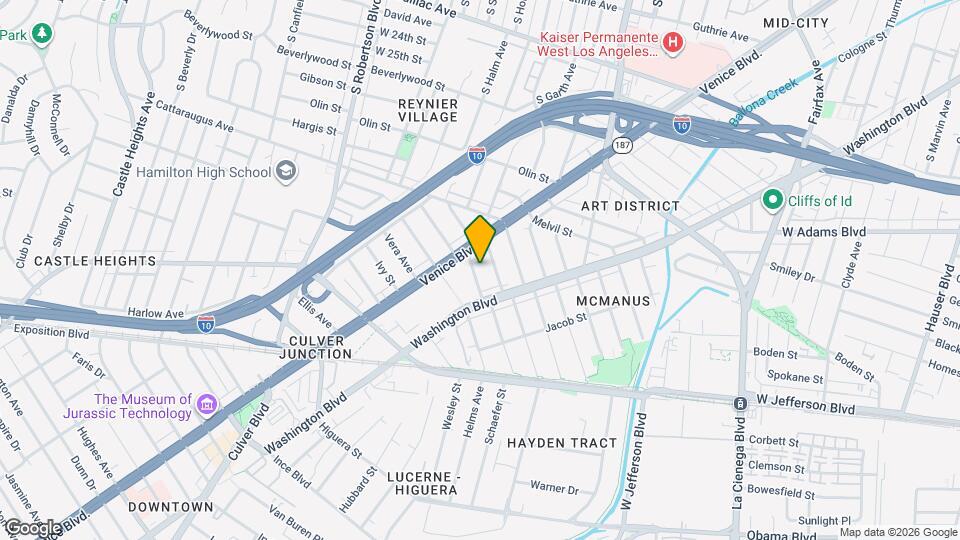 3226 Hutchison Ave Map and Location Details