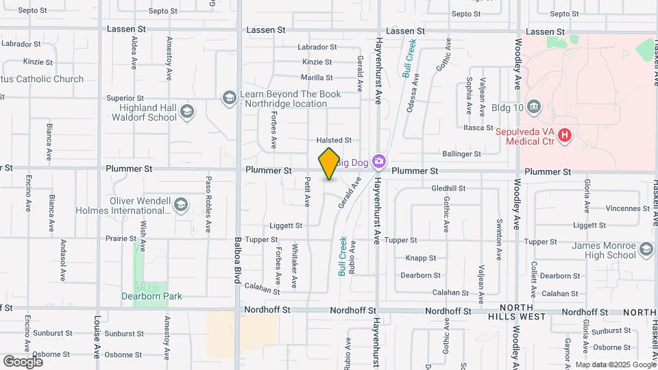 9416 Ruffner Ave Map and Location Details