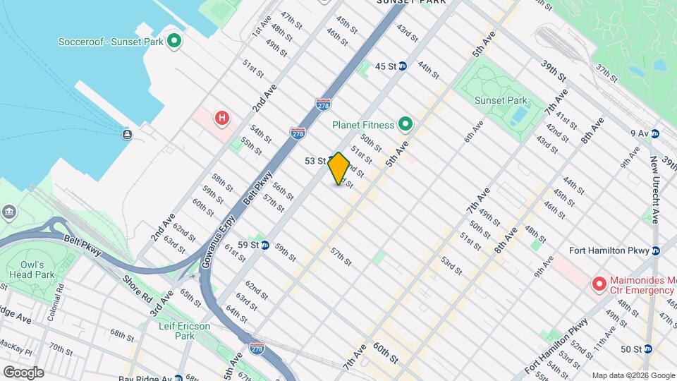 439 54th St Map and Location Details