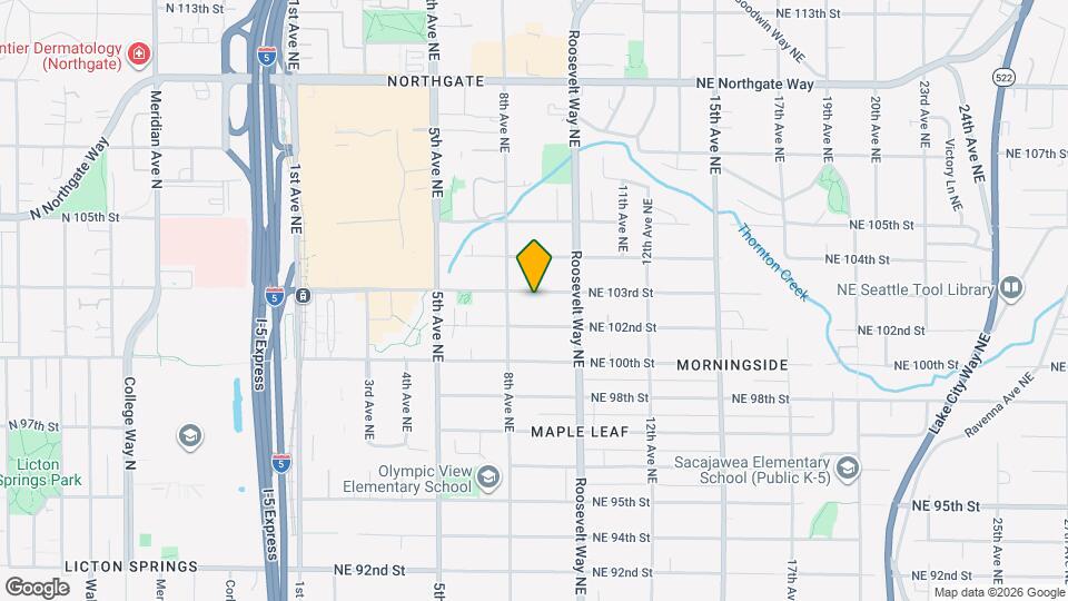 825 NE 103rd St Map and Location Details