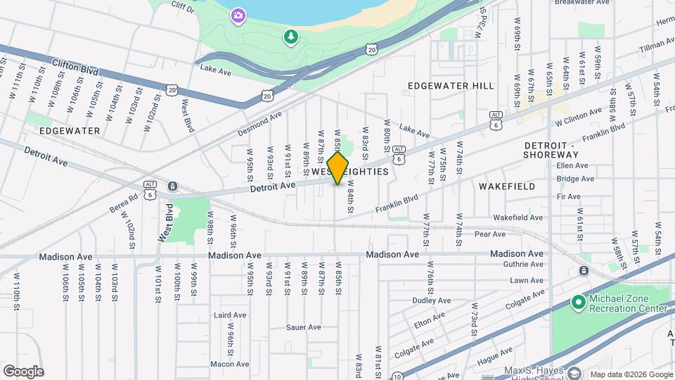 1417 W 85th St Map and Location Details