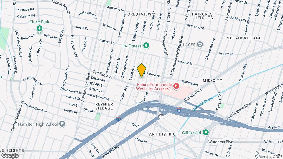 2028 S Corning St Mapa y Detalles de la Ubicación