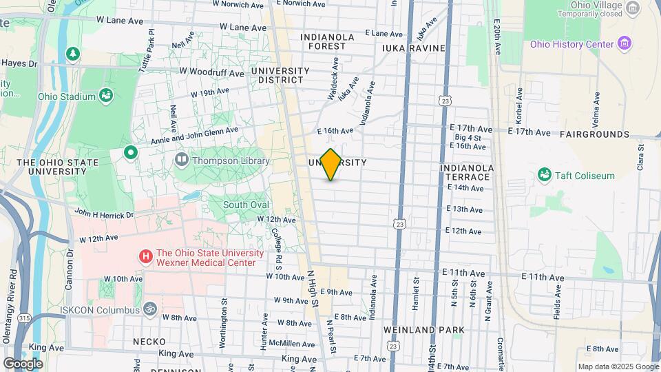 75 E 14th Ave Mapa y Detalles de la Ubicación