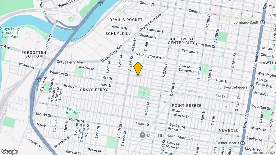 1241 S Ringgold St Map and Location Details