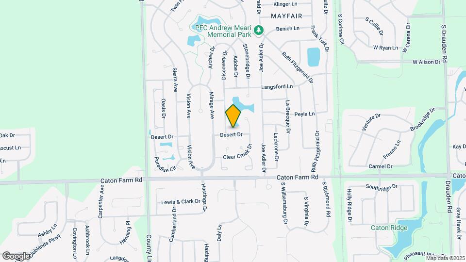 6801 Desert Dr Map and Location Details
