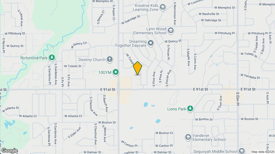 1924 W Urbana St Map and Location Details