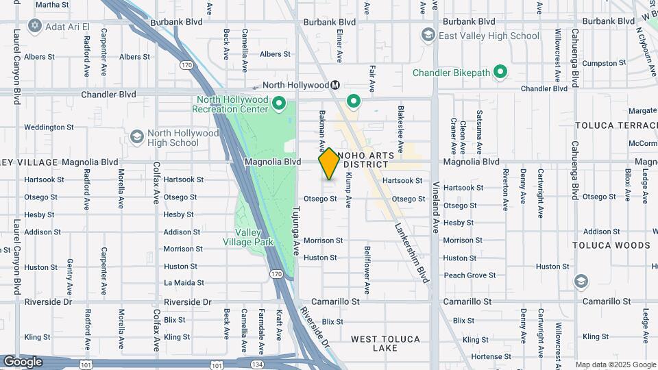 5124 Bakman Ave Mapa y Detalles de la Ubicación