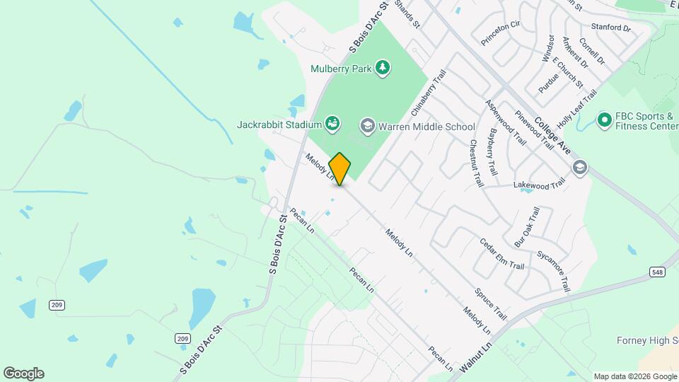 14208 Melody Ln Map and Location Details