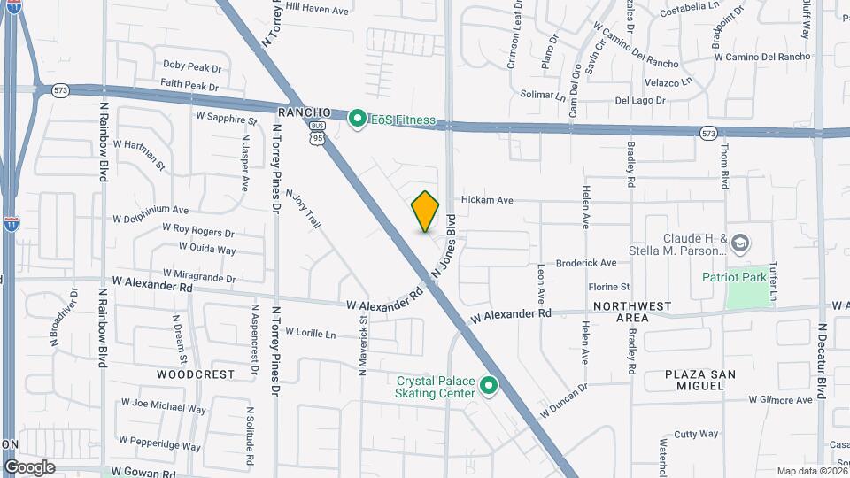 4111 Rancho Crossing St Map and Location Details