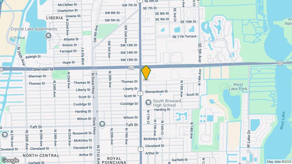 Hollywood Homesites Mapa y Detalles de la Ubicación
