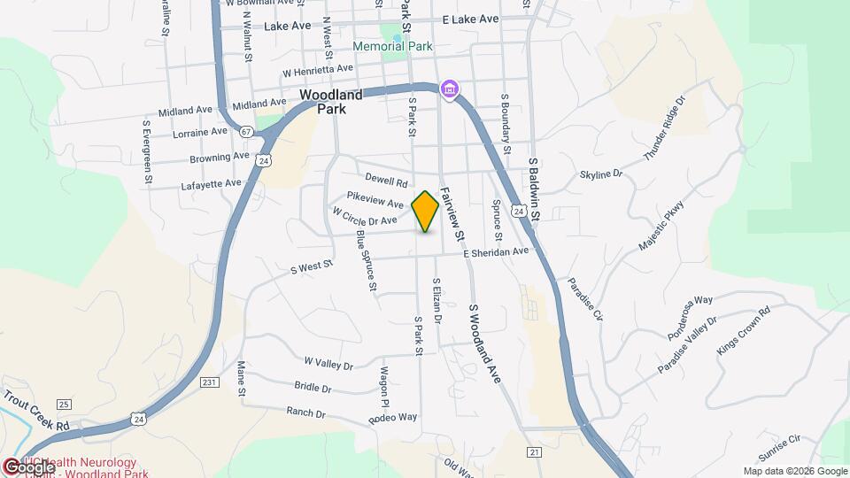 609 S Park St Map and Location Details