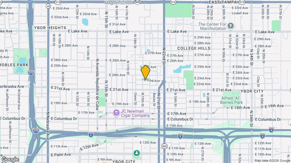 1905 E 23rd Ave Mapa y Detalles de la Ubicación