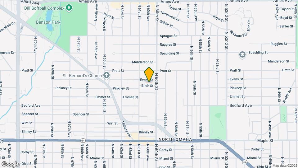 6016 Birch St Map and Location Details