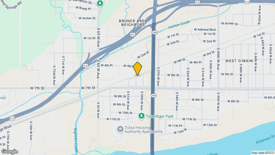 405 S 60th W Ave Map and Location Details