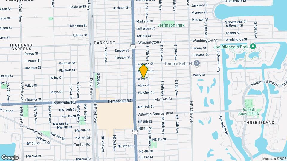 1718 Wiley St Map and Location Details