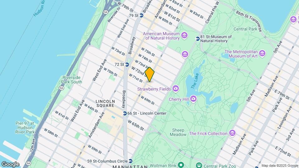 69 W 71st St Mapa y Detalles de la Ubicación