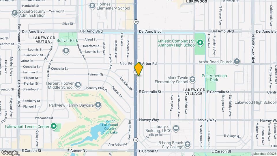 4554 N Lakewood Blvd Map and Location Details