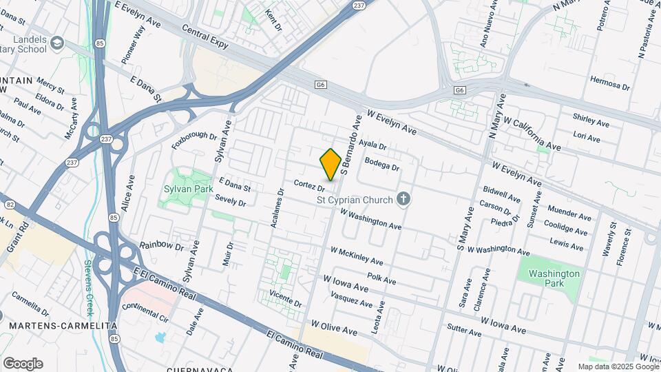 1215 Cortez Dr Map and Location Details