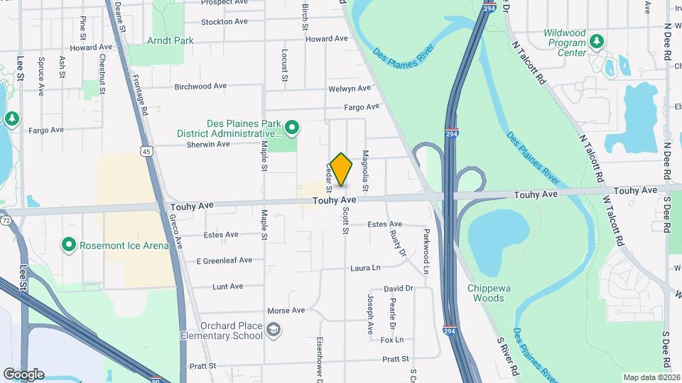 2382 S Scott St Map and Location Details