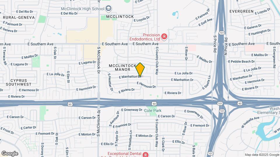 1941 E Manhatton Dr Map and Location Details