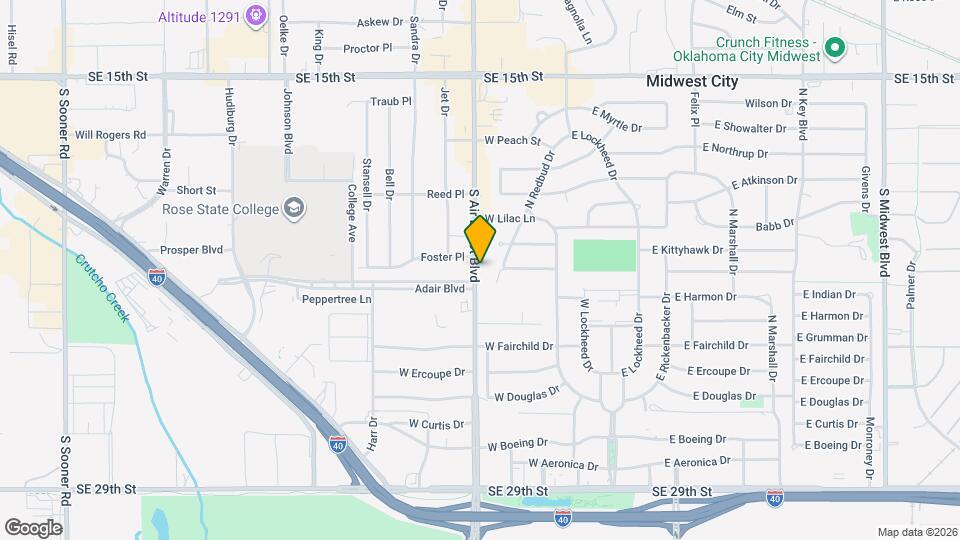 2212 S Air Depot Blvd Map and Location Details