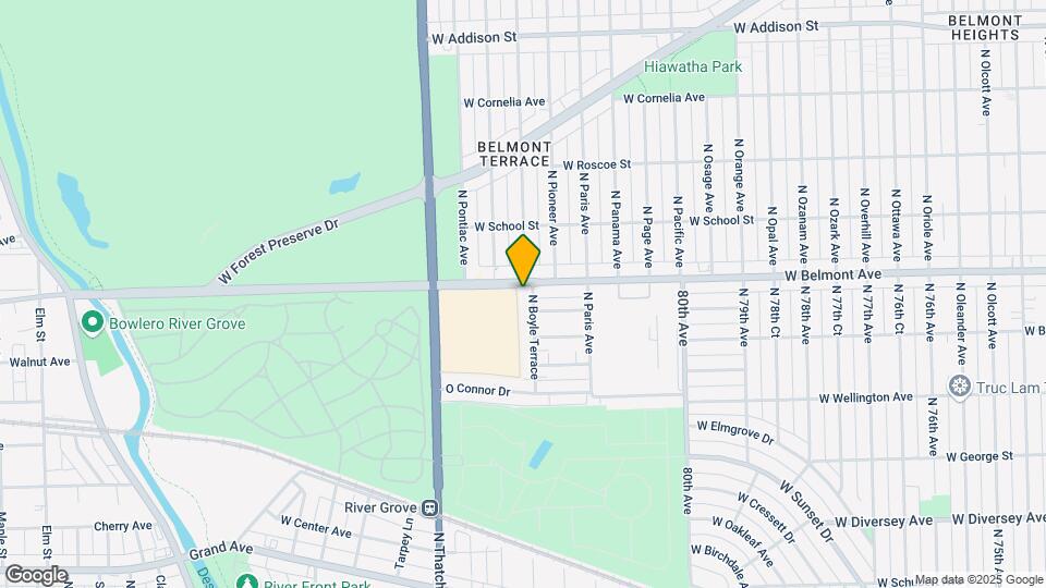 8245 Belmont Ave Map and Location Details