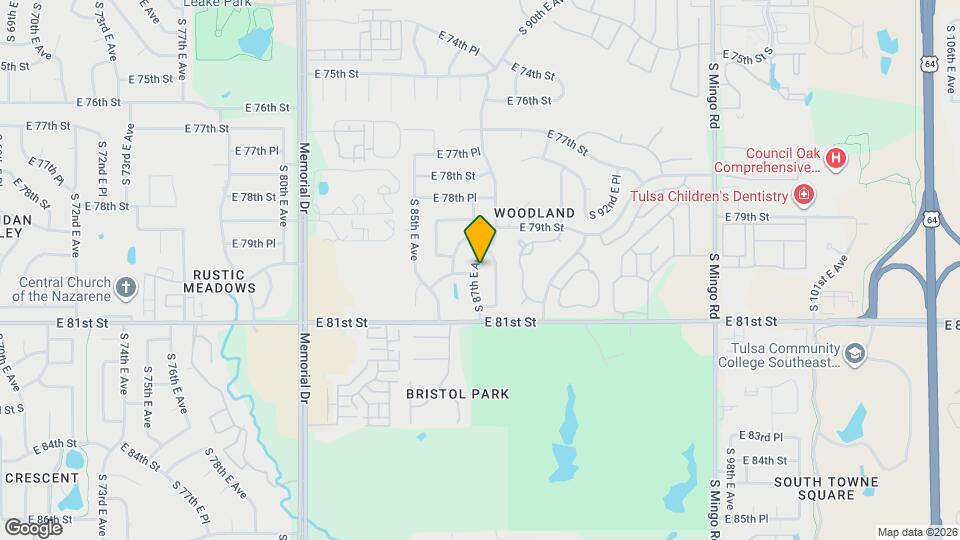 7921 S 87th E Ave Map and Location Details