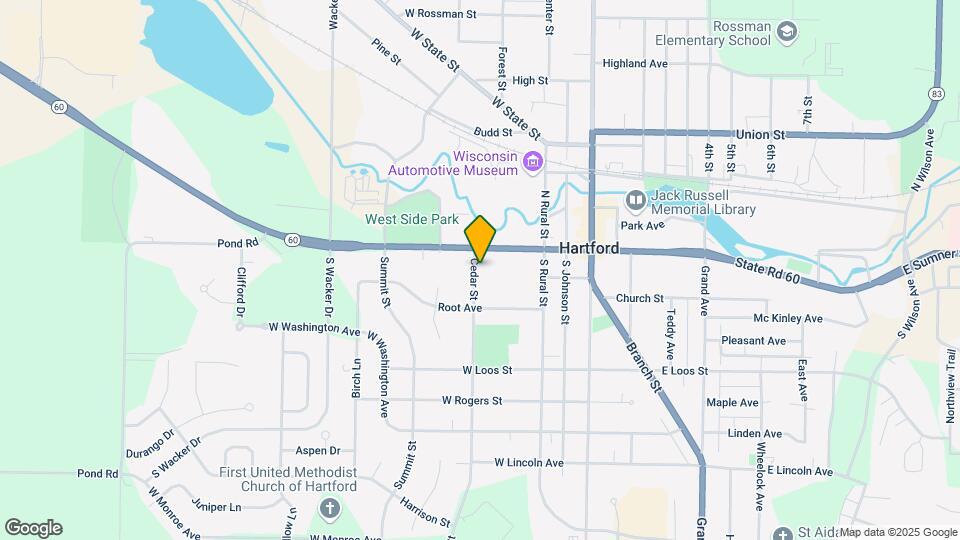 36 Cedar St, Unit 38 Upper Map and Location Details