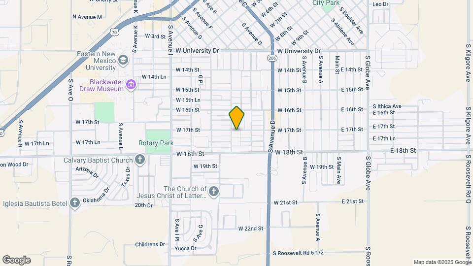 617 W 17th St Map and Location Details