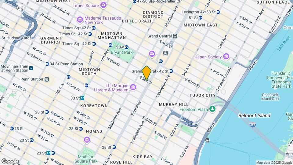 80 Park Ave Mapa y Detalles de la Ubicación