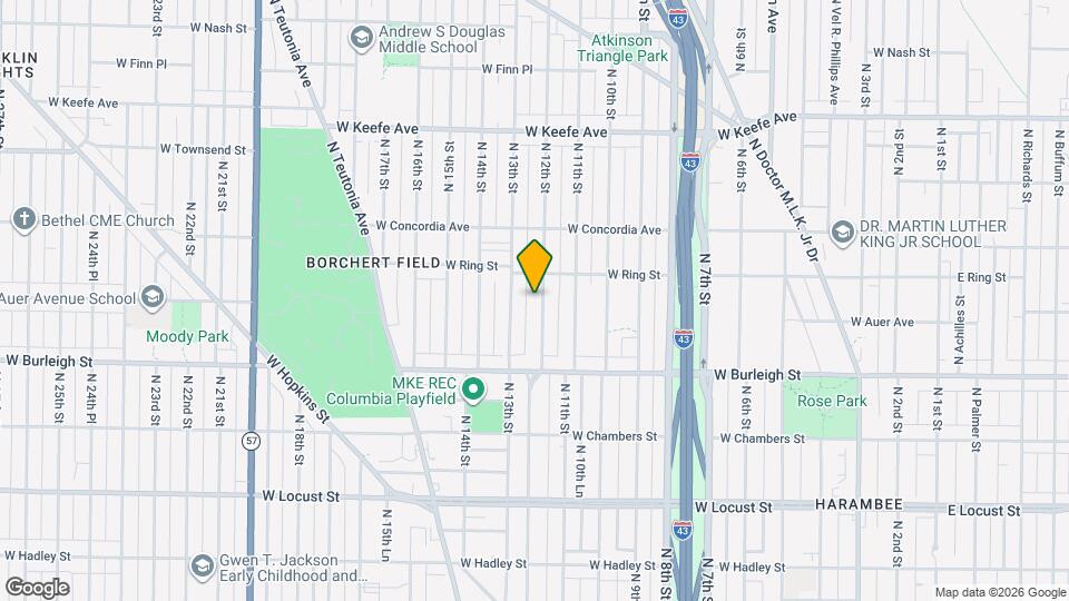 3217 N 12th St Map and Location Details